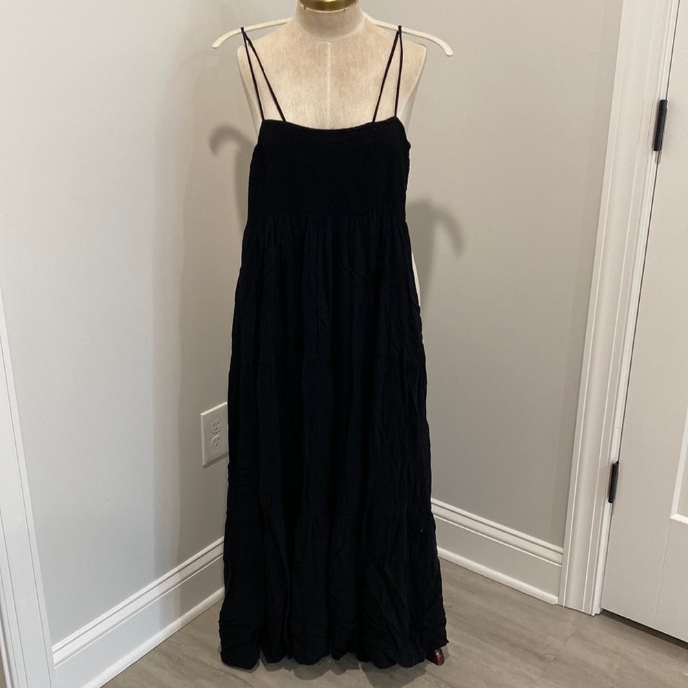 shop talulah black thin strap maxi